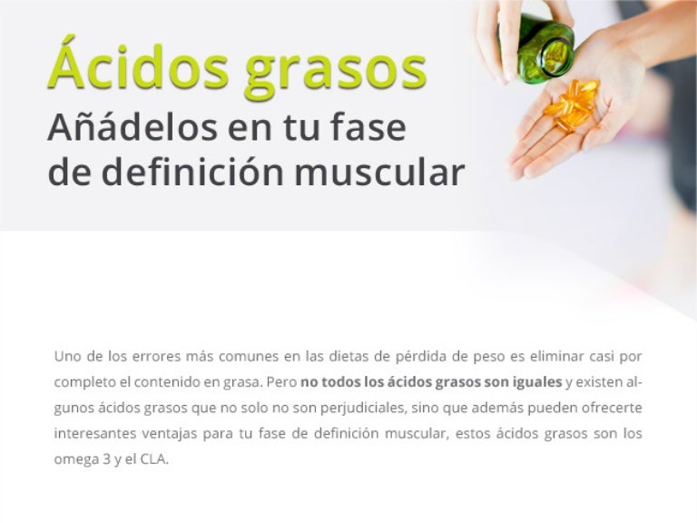 Omega 3 favorece la perdida de peso Omega 3 favorece la perdida de peso
